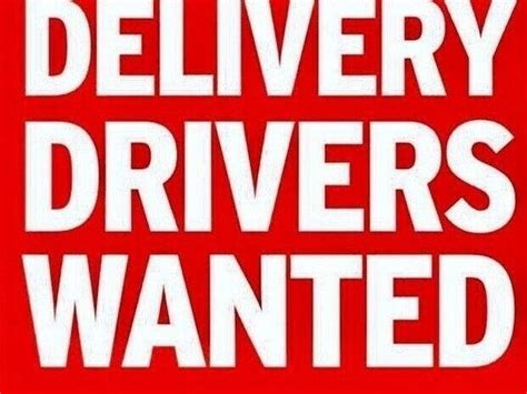 delivery drivers wanted